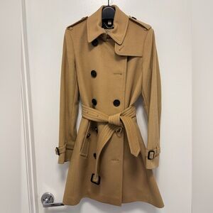 Burberry Kensington Wool Trench sz US6